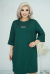 Платье-туника "Мили" ( изумруд) (Киргизия, разные фабрики) — размеры 60, 64