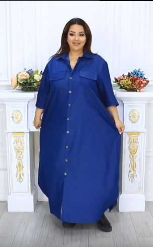 Платье "Аида-джинс" (Киргизия, разные фабрики) — размеры 70